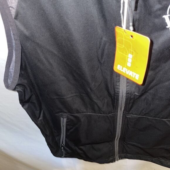 Elevate Athletic Vest Men’s Size Medium Black Gray Zip Front Pockets NWT - Picture 6 of 12